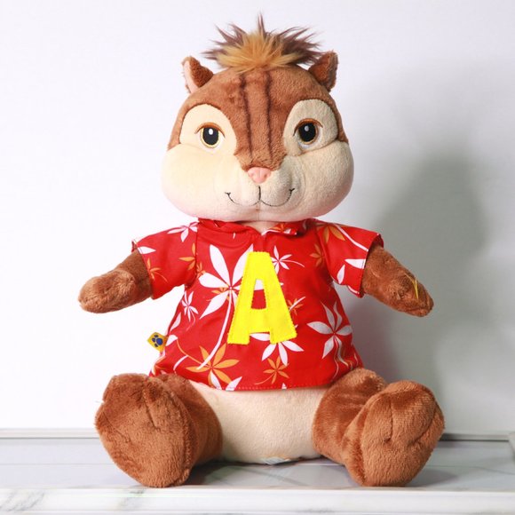 13" Alvin & the Chiipmunks Hawaiian Plush - Picture 1 of 4